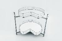 "Карусель" 3/4 для кухонного шкафа, без оси, с полками из ДСП