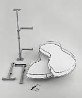 Волшебный уголок "Лепесток" на оси с полками из ДСП